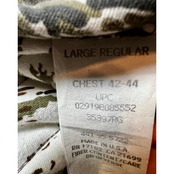 Vintage Walls Reversible Real Tree Hunting Jacket Men’s Camo Corduroy Collar LRG - Picture 10 of 12